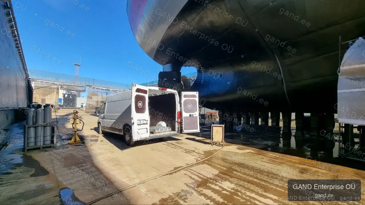 Own vehicle used for vessel-related cargo delivery to repair yard